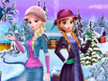                                                                       Elsa and Anna Winter Dress Up ﻞﯿﮭﮐ
