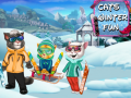                                                                       Cats Winter Fun ﻞﯿﮭﮐ