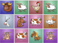                                                                       Farm animals matching puzzles ﻞﯿﮭﮐ