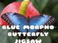                                                                       Blue Morpho Butterfly Jigsaw ﻞﯿﮭﮐ