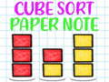                                                                       Cube Sort Paper Note ﻞﯿﮭﮐ