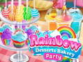                                                                       Rainbow Desserts Bakery Party ﻞﯿﮭﮐ