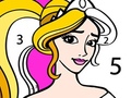                                                                       Princess Coloring By Number ﻞﯿﮭﮐ