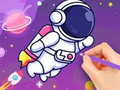                                                                       Coloring Book: Astronaut ﻞﯿﮭﮐ