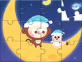                                                                       Jigsaw Puzzle: Monkey With Moon ﻞﯿﮭﮐ