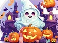                                                                       Jigsaw Puzzle: Halloween Cute Ghost ﻞﯿﮭﮐ