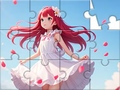                                                                       Jigsaw Puzzle: White Dress Girl ﻞﯿﮭﮐ