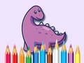                                                                       Coloring Book: Dinosaur With Flowers ﻞﯿﮭﮐ