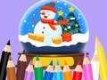                                                                       Coloring Book: Christmas Crystal Ball ﻞﯿﮭﮐ