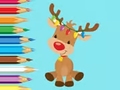                                                                       Coloring Book: Cute Christmas Reindeer ﻞﯿﮭﮐ