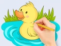                                                                       Coloring Book: Baby Duck Swim ﻞﯿﮭﮐ