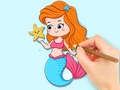                                                                       Coloring Book: Beautiful Mermaid Princess ﻞﯿﮭﮐ