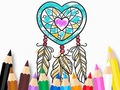                                                                       Coloring Book: Heart Dreamcatcher ﻞﯿﮭﮐ