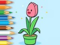                                                                       Coloring Book: A Bunch Of Tulips ﻞﯿﮭﮐ