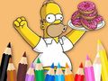                                                                       Coloring Book: Simpson Doughnut ﻞﯿﮭﮐ