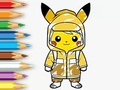                                                                      Coloring Book: Raincoat Pikachu ﻞﯿﮭﮐ