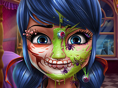                                                                       Dotted Girl Halloween Makeup ﻞﯿﮭﮐ