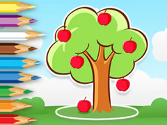                                                                       Coloring Book: Apple Tree ﻞﯿﮭﮐ