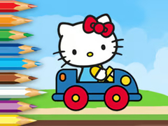                                                                       Coloring Book: Hello Kitty Driving Car ﻞﯿﮭﮐ