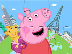                                                                       Jigsaw Puzzle: Peppa Travel Around ﻞﯿﮭﮐ