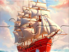                                                                       Jigsaw Puzzle: White Sailing Boat ﻞﯿﮭﮐ