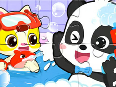                                                                       Jigsaw Puzzle: Baby Panda Shower Time ﻞﯿﮭﮐ