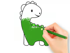                                                                       Coloring Book: Lovely Baby Dinosaur ﻞﯿﮭﮐ