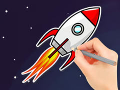                                                                       Coloring Book: Flying Rocket ﻞﯿﮭﮐ