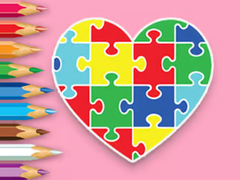                                                                       Coloring Book: Heart Jigsaw ﻞﯿﮭﮐ