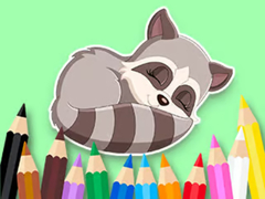                                                                       Coloring Book: Baby Raccoon ﻞﯿﮭﮐ