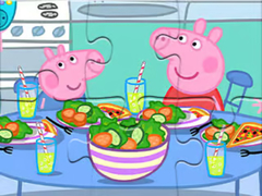                                                                       Jigsaw Puzzle: Peppa Dinner Time ﻞﯿﮭﮐ