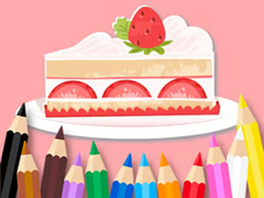                                                                      Coloring Book: Strawberry Cake ﻞﯿﮭﮐ