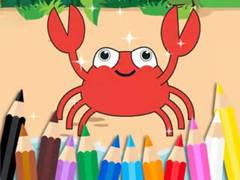                                                                       Coloring Book: Happy Crab ﻞﯿﮭﮐ