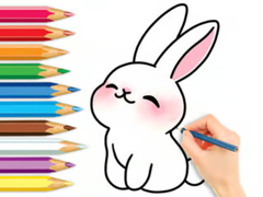                                                                      Coloring Book: Cute Rabbit ﻞﯿﮭﮐ