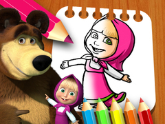                                                                       Masha & the Bear Coloring Book ﻞﯿﮭﮐ