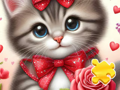                                                                       Jigsaw Puzzle: Rose Cat ﻞﯿﮭﮐ
