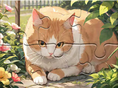                                                                       Jigsaw Puzzle: Cat Garden ﻞﯿﮭﮐ