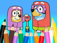                                                                       Coloring Book: Bluey Flossing Grannies ﻞﯿﮭﮐ