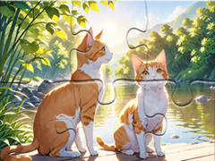                                                                       Jigsaw Puzzle: Cats In Pairs ﻞﯿﮭﮐ