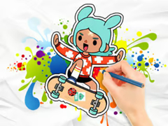                                                                       Coloring Book: Toca Boca Skateboard ﻞﯿﮭﮐ