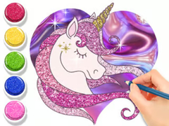                                                                       Coloring Book: Glowing Unicorn ﻞﯿﮭﮐ