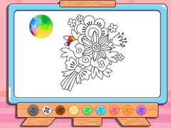                                                                       Coloring Book: Flower Bouquet ﻞﯿﮭﮐ