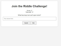                                                                       Riddle Challenge  ﻞﯿﮭﮐ