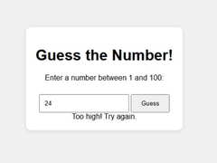                                                                       Number Guessing Game ﻞﯿﮭﮐ