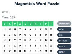                                                                       Magnetto's Word Puzzle ﻞﯿﮭﮐ