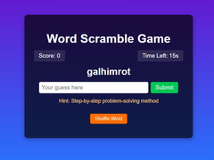                                                                       Word Scramble Game Challenge ﻞﯿﮭﮐ