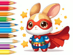                                                                       Coloring Book: Super Rabbit ﻞﯿﮭﮐ