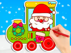                                                                       Coloring Book: Christmas Train ﻞﯿﮭﮐ