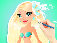                                                                       Coloring Book: Aqua Mermaid ﻞﯿﮭﮐ