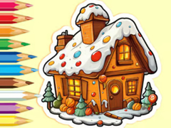                                                                       Coloring Book: Christmas Candy House ﻞﯿﮭﮐ